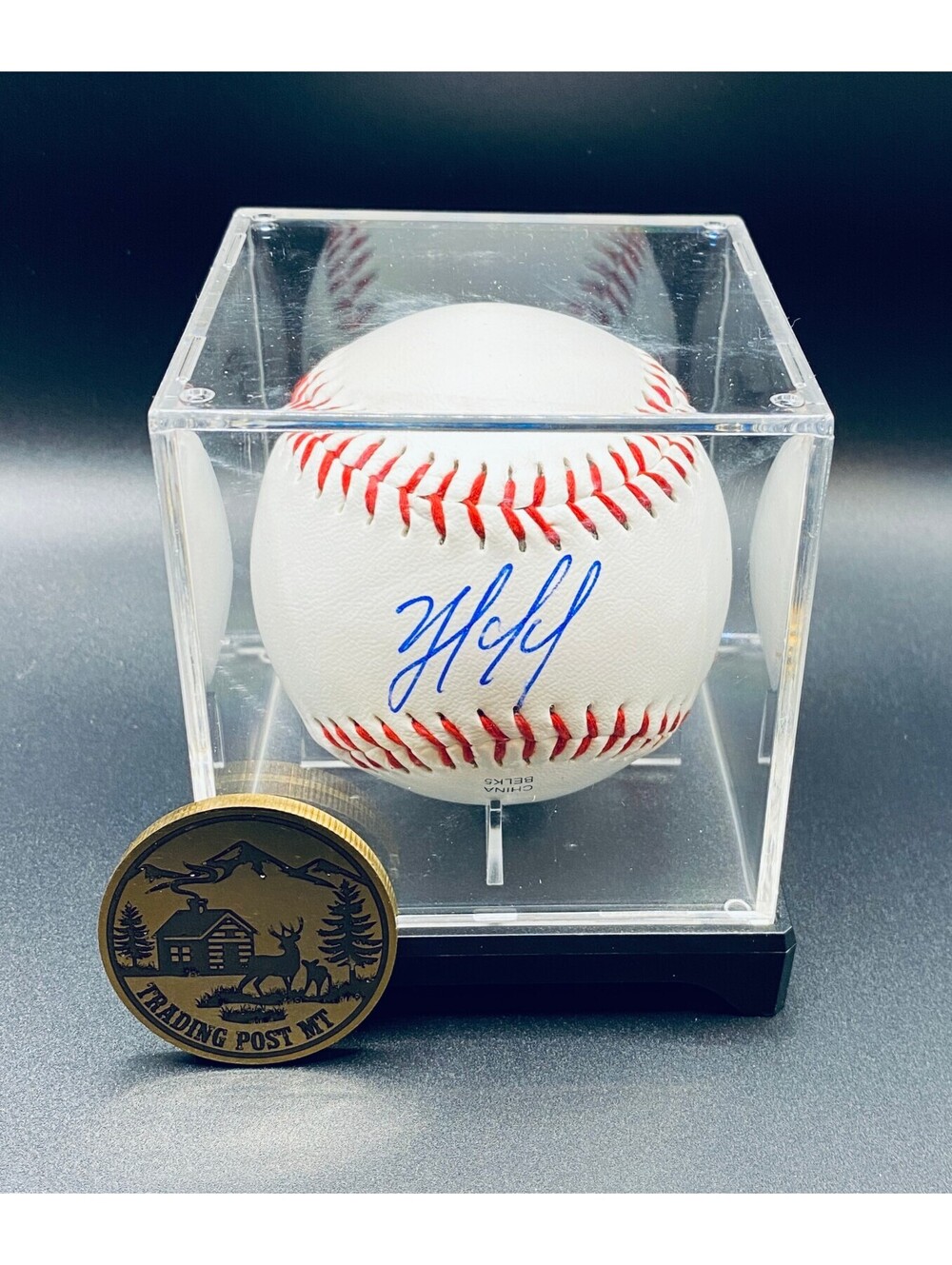 Yordan Alvarez Signed Baseball In Case With COA (Astros)